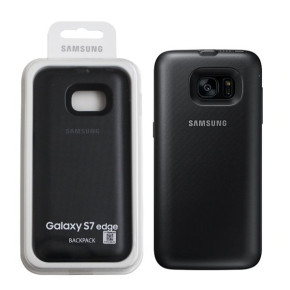 Луксозен твърд гръб батерия безжично зареждане оригинална EP-TG935BBEGWW за Samsung Galaxy S7 Edge G935 черен
